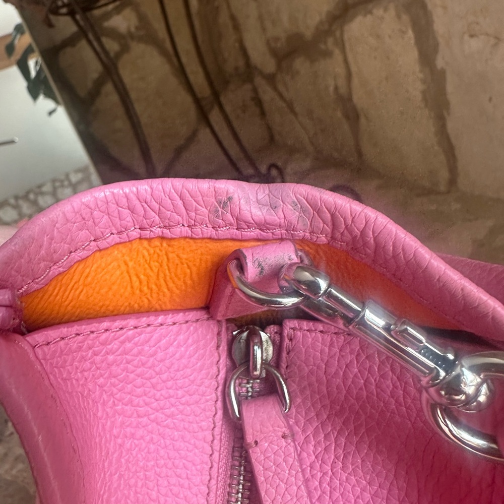 Marc Jacobs Leather The Tote Bag Small Pink - Picture 5 of 14